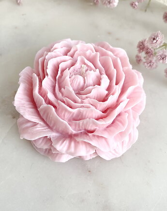 Świeca sojowa ekologiczna dekoracyjna "Peony Queen" 100x40mm (duża), Coccola JEWELLERY