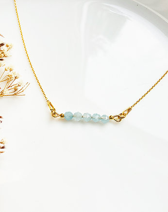 Blask świtu- Naszyjnik z Akwamarynem, z kamieniami, Anemon Atelier