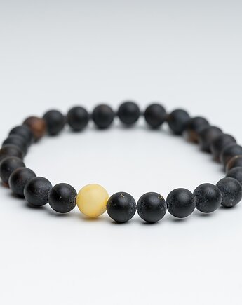 Bransoletka męska bursztyn bałtycki, AmberMal