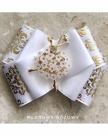 Brosza  z Baletnicą Tancerką New, Pudrowy Różowy
