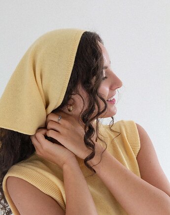Apaszka Maślana BIRUANG 100% etycznej Wełny Merino RWS Bandana, KOPYTO