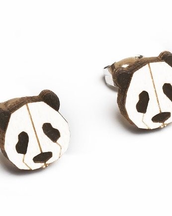 Drewniane kolczyki w kształcie pandy, BeWooden Polska