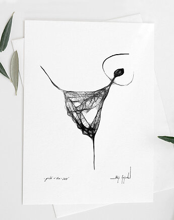 Autorska grafika (tancerka) - nr 62, Maja Gajewska