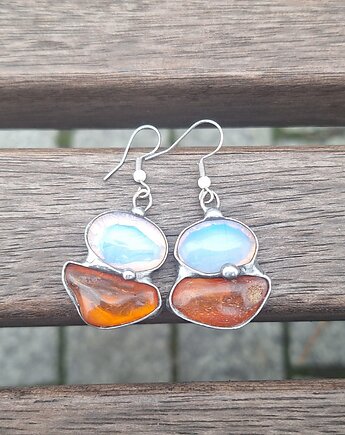 Kolczyki Amberki i opality, po drugiej stronie lustra