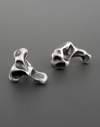 Kolczyki Meteoryty - srebro, Pastelove Jewelry