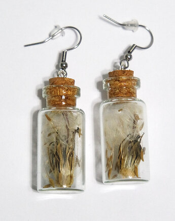 Kolczyki fiolki - dmuchawiec, duże, yenoo