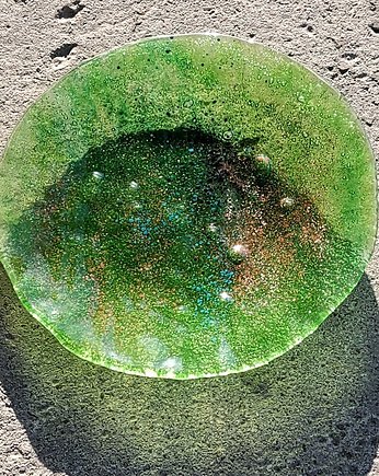 Patera szklana- zielona łąka, Pracownia szkła