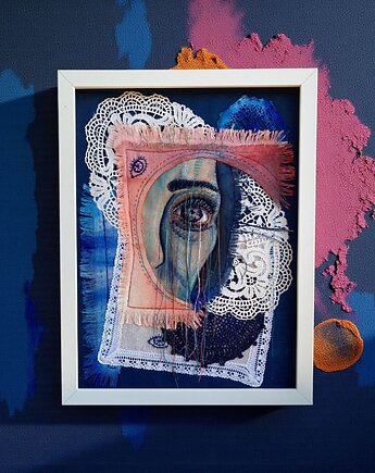 Obraz haftowany 3D patchworkowy, PinPin Design