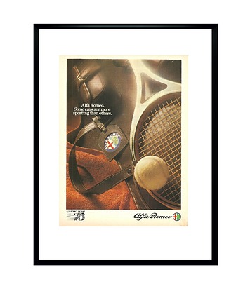 Plakat Oprawiona reklama ALFA ROMEO, 1979 r, RiskyWalls