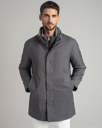 Płaszcz męski nissoria szary, BORGIO