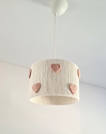 Lampa sufitowa dla dziewczynki "Serduszka", Marmys Felt Studio