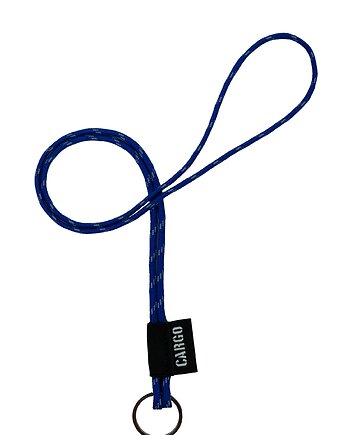 Smycz Paracord ELECTRIC BLUE z kółkiem, CARGO by OWEE