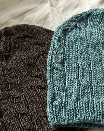 Czapka męska wełna 100%, NoToCo handmade