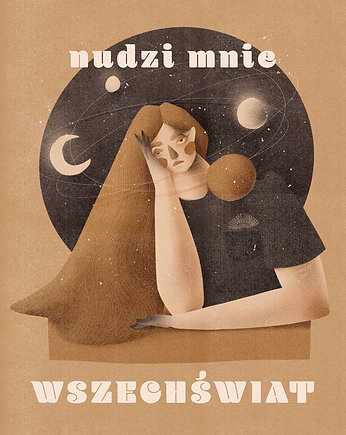 Plakat ilustracja WSZECHŚWIAT, Sandra Chojecka