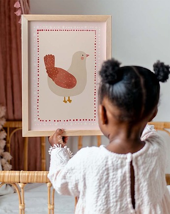 Plakat Słodki Ptaszek - Plakaty Na Ścianę Dla Dzieci, Dekoracjan