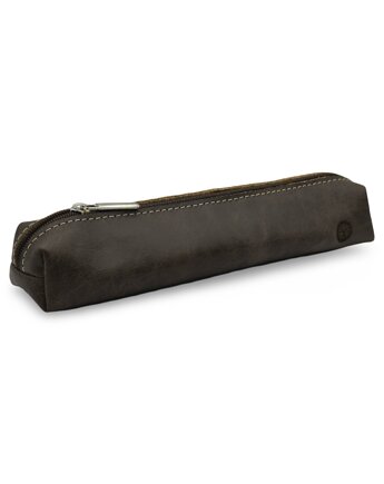 Etui na długopisy Piórnik skórzany tuba futerał Brązowy Parker Quality, Parker Quality