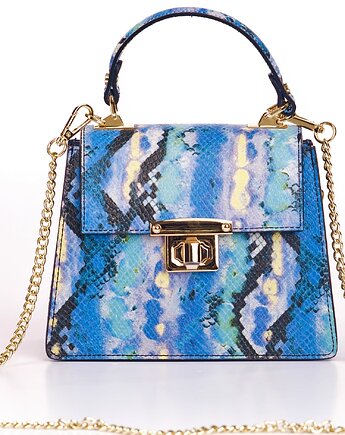 Torba Skórzana - Kuferek o fakturze krokodyla (6958), BOSCCOLO