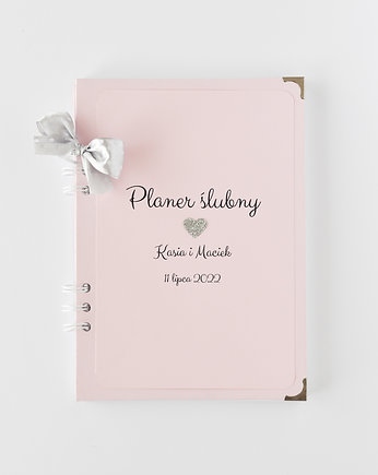 Planer ślubny organizer terminarz planner róż, Papiernik