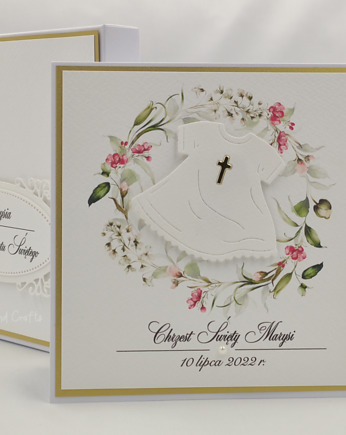 Pamiątka chrztu w pudełku z kopertą, C 23, Anna Art and Crafts