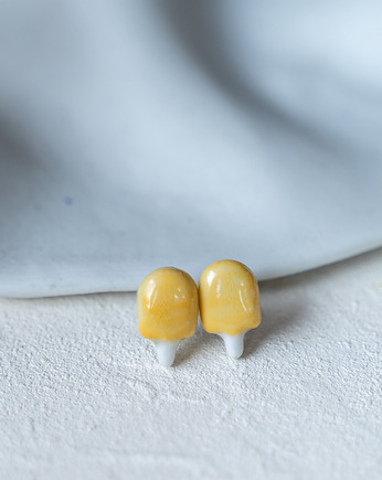 Kolczyki porcelanowe LODY, rękoczyny