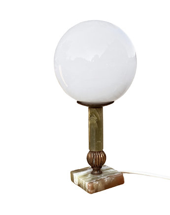 Lampka nocna z alabastrową podstawą, Włochy, lata 60., Good Old Things