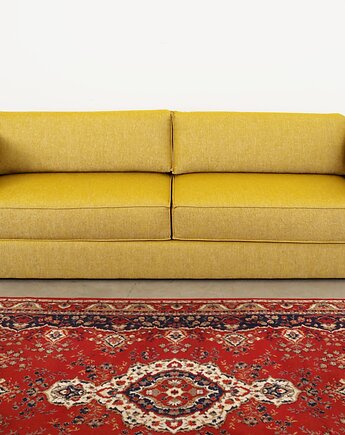 Sofa żółta, skandynawski design, lata 00, Przetwory design