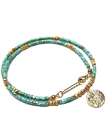 Turkus vol. 12 /choker/ naszyjnik - Szlachetna kolekcja, KiKa pracownia