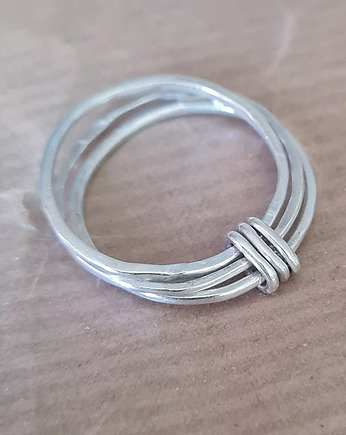 Pierścionek SLIM 3x3 srebro na wymiar, COCONUT