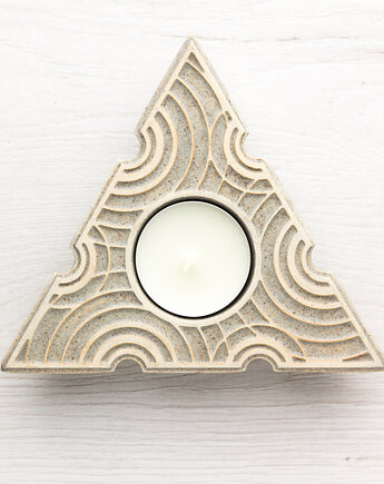 Lampion trójkątny szary w pudełku, pracowniazona