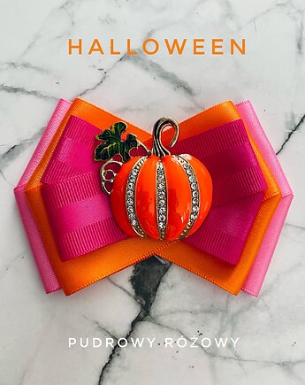 Brosza z niesamowitą Dynią Halloween New, Pudrowy Różowy
