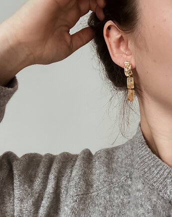 Kolczyki  z cytrynem, Chmolowska Jewellery