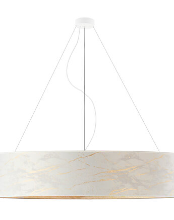 Elegancki plafon z marmurowym kloszem PORTO MARMUR fi - 100 cm, LYSNE