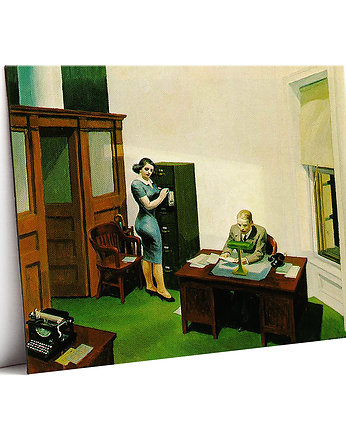 Biuro nocą -  E. Hopper - magnes, Galeria LueLue