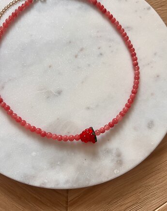 Malinka z różowym jadeitem, Juicy Beads