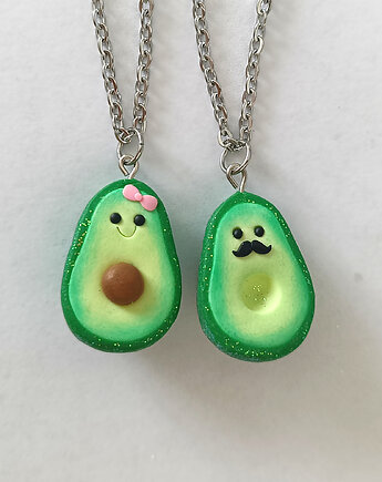 Zielony Naszyjnik 2 połówki Awokado, OMIFIMO