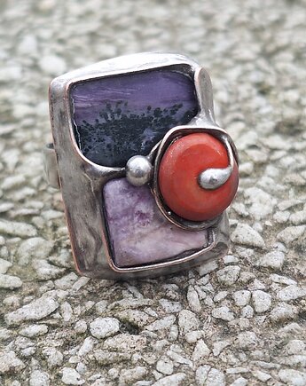 Czaroity - pierścionek regulowany, po drugiej stronie lustra