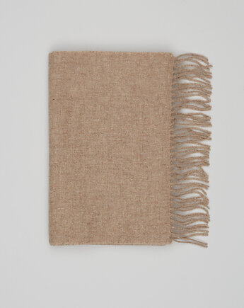 Szalik wełniany lanadi beżowy (bz4), BORGIO