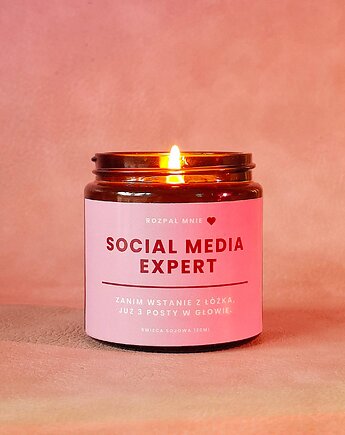 Świeca sojowa Social Media Expert, SOy