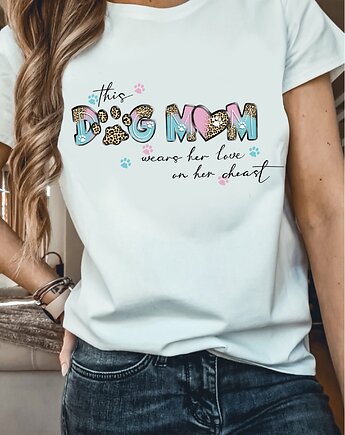 T-shirt Dog Mom, Wild Cat
