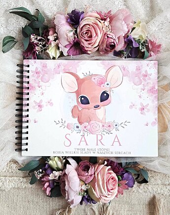 Album SARENKA dla dziewczynki, prezent na Roczek, Chrzest, narodziny, LOO LOO DREAM