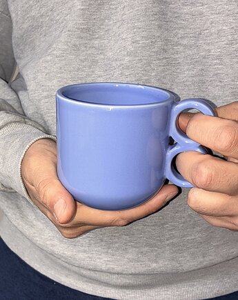 Kubek podwójne ucho  [kolor: niebieski]  330 ml, FORMY PROSTE