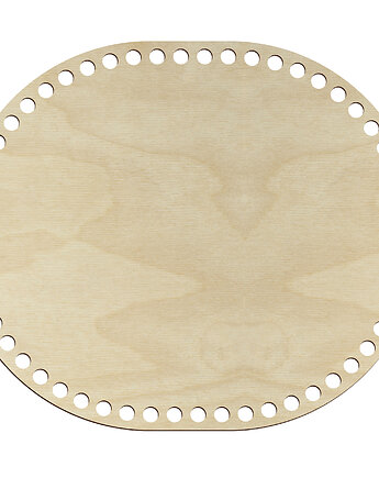 Drewniana Baza ze Sklejki 30x25cm do Szydełkowania Koszyka Podstawa Torebki, smxdsgn