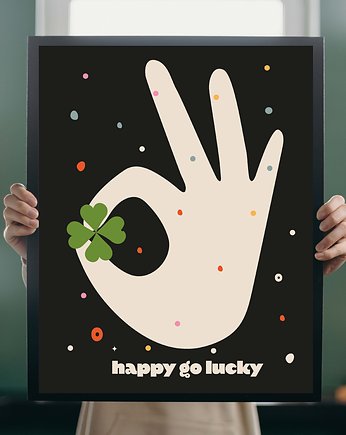 Plakat happy  30x40, polkastudio
