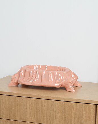 Ceramiczna misa, włoski design, lata 70, A.L. Rabitti, Nelli 8C, Przetwory design