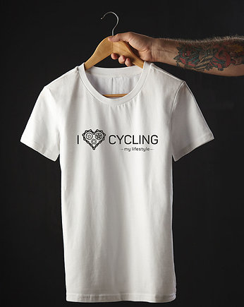 Koszulka T-SHIRT.  I love cycling - my lifestyle, studioixi