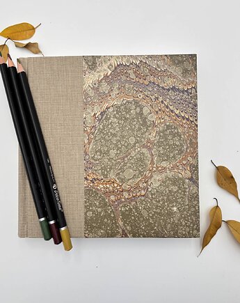 Notes , gładkie karty, Ręcznie wykonany, 300 stron, marmurkownia