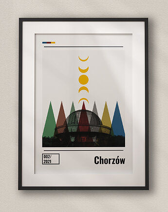 Plakat Chorzów - Kolaż Fine Art - Dekoracja Ścienna Do Salonu, DAPIDOKA