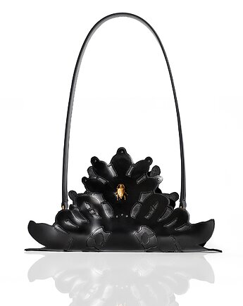 Torebka 'NESPOON' czarna skórzana na ramię, Michael Who