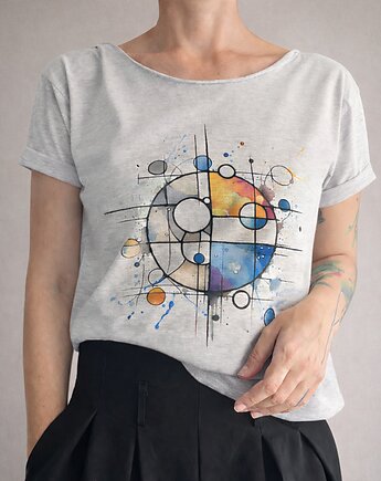 Trochę Mondrian ale inaczej Szary Oversize, ONE MUG A DAY
