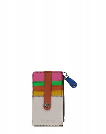 Etui na karty skórzane, na prezent, organizer kart zero waste OLIVKA, Olivka Warsaw